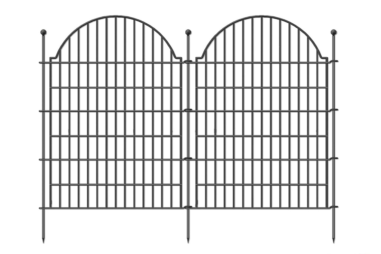 5 panneaux clôtures de jardin extérieur décoratifs pour la cour