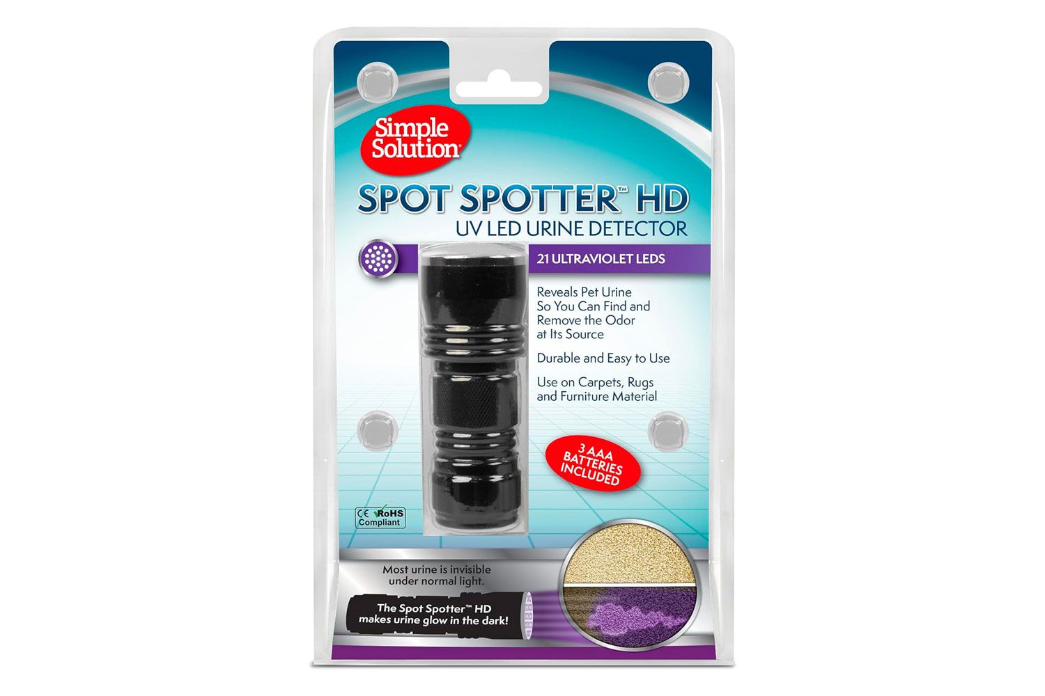 Amazon Simple Solution Spotter Spotter HD UV LED Urine Detector