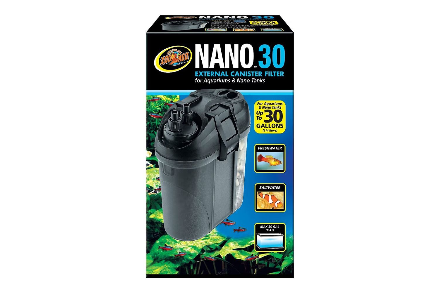 Zoo Med Nano 30 Filtre de cartouche externe