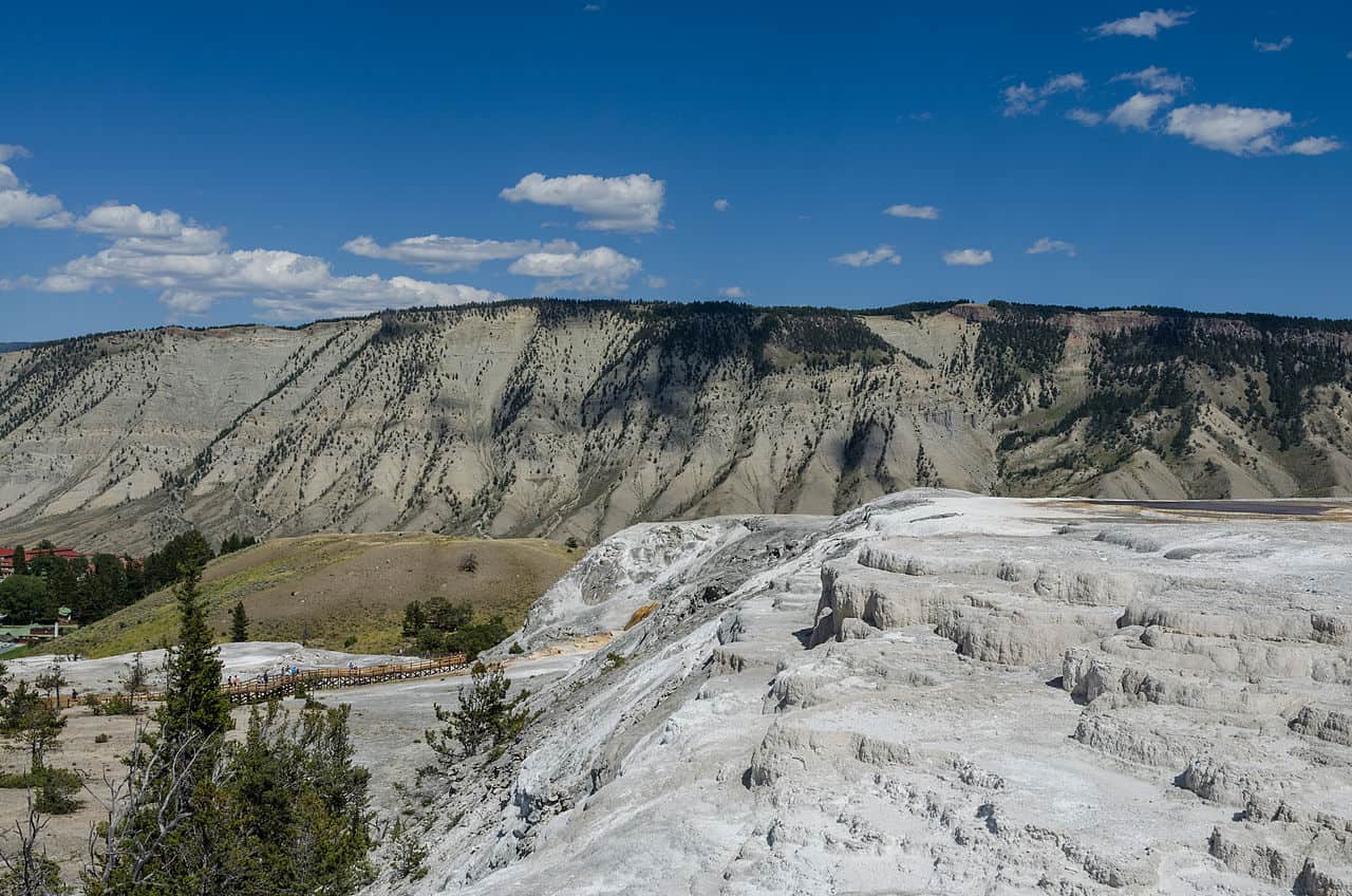 Mammoth Hot Springs dans le parc national de Yellowstone
