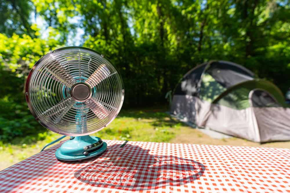 Mini ventilateur d'extérieur classique pour camping et pique-nique