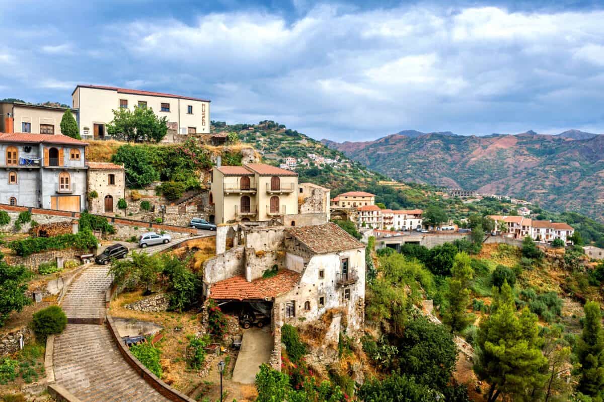Savoca, Sicile, Italie. 