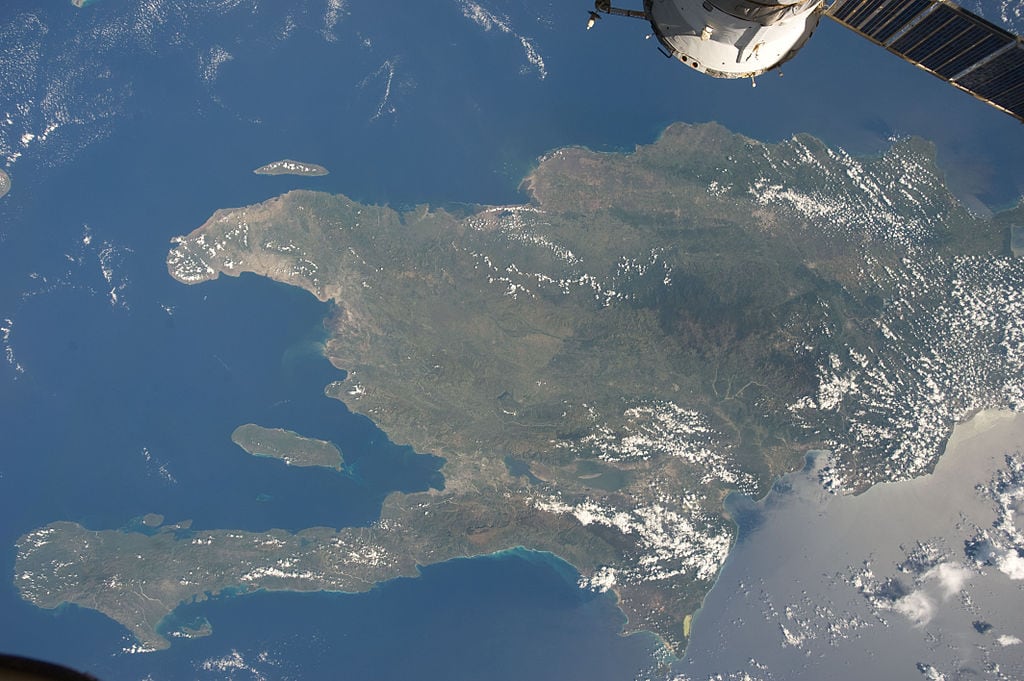 L'île caribéenne d'Hispaniola depuis l'ISS