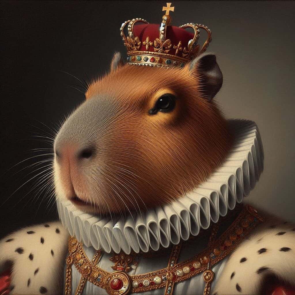 roi capybara, capybara, rongeur, animal, faune, nature, roi, portrait royal, animal royal, capybara, capybara, capybara, capybara, capybara
